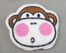 50% OFF!  Monkey Cheeks Iron on Patch 1pc E005