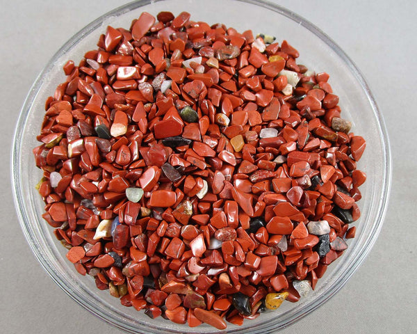 Red Jasper Stone Chips 100g - Undrilled (G052)