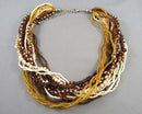 Multi Strand Beaded Necklace H039-5