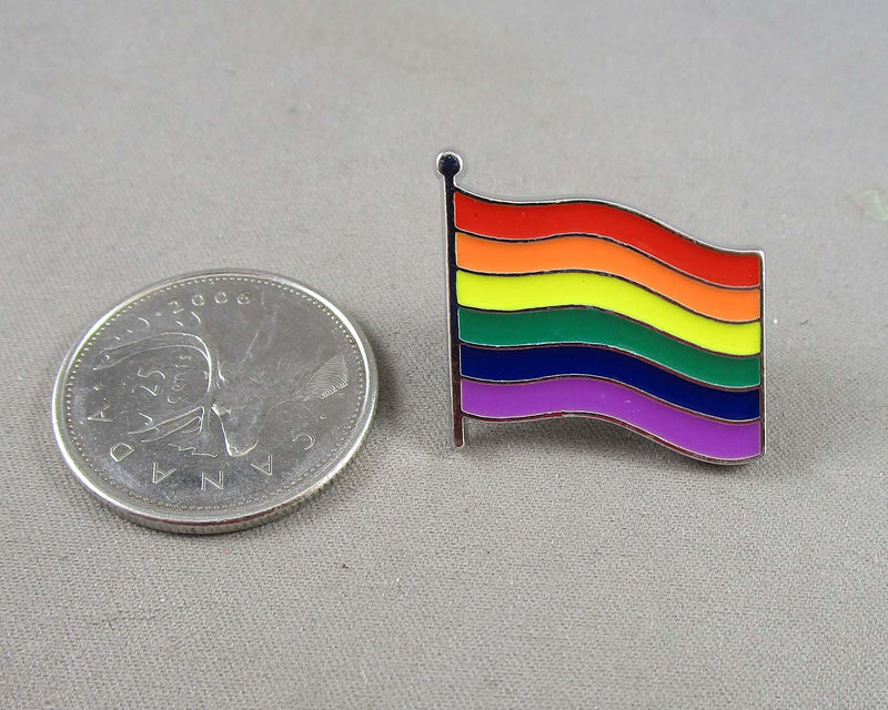 Rainbow Pride Flag Enamel Pin 1pc (BIN 29)