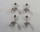 Stainless Steel Pinch Bails 13x5mm 8pcs C714