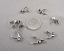 Stainless Steel Pinch Bails 13x5mm 8pcs C714