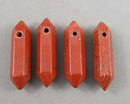Red Jasper Double Terminated Drilled Points 2pc C604