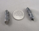Larvikite Double Terminated Drilled Points 2pc C676