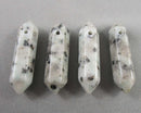 Sesame Jasper Terminated Drilled Points 2pc C544