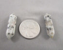Sesame Jasper Terminated Drilled Points 2pc C544