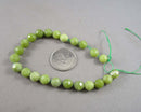 Nephrite Jade Beads (Canadian) Faceted Round 8mm C270