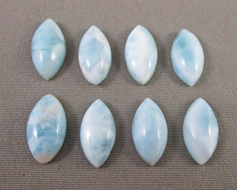Larimar Cabochon Marquise Shape  14x7mm C504