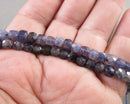 Iolite Beads Faceted Cube 4mm C512