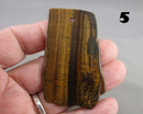 You Choose! Tiger Eye Stone Pendant (Drilled)