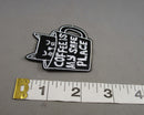 "Coffee Is My Safe Place" Cat in a Mug Iron on Patch 1pc J256