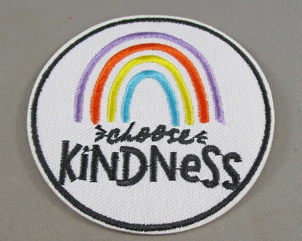 "Choose Kindness" Rainbow Iron on Patch 1pc J252