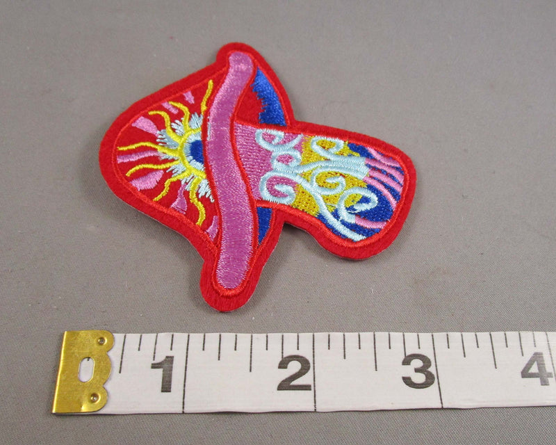 Psychedelic Mushroom Iron on Patch 1pc J251