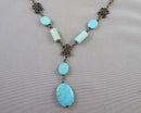 Magnesite Necklace Vintage H012-5