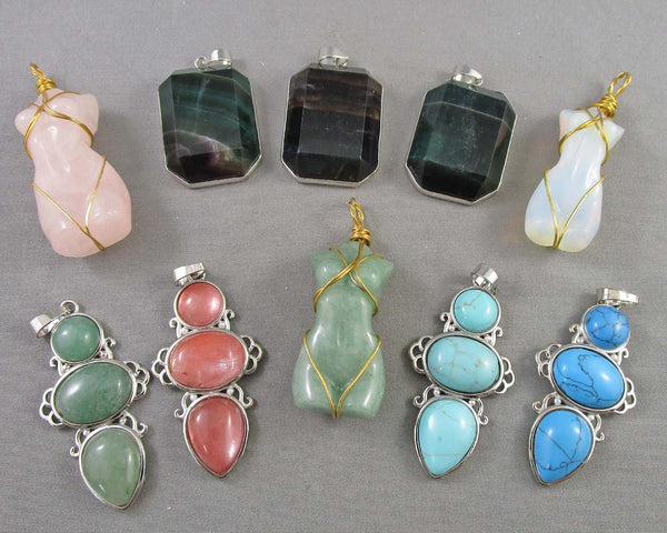 Gemstone Pendant Drop 2