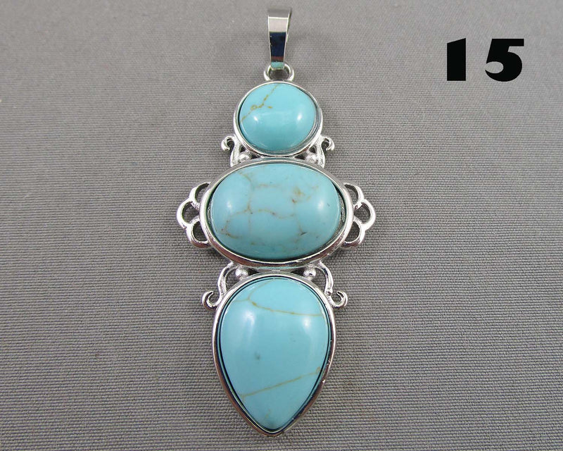 Gemstone Pendant Drop 2