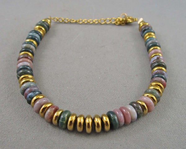 Indian Agate Bracelet Z039
