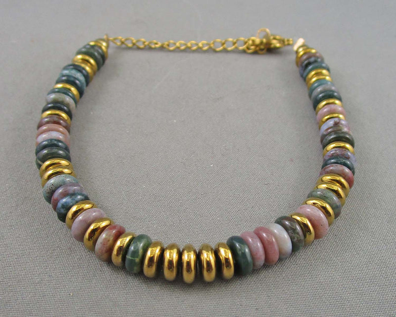 Indian Agate Bracelet Z039