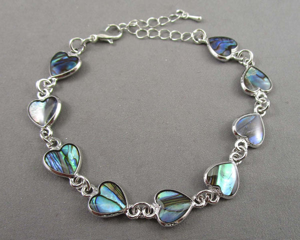 Abalone Shell Heart Bracelet Z035
