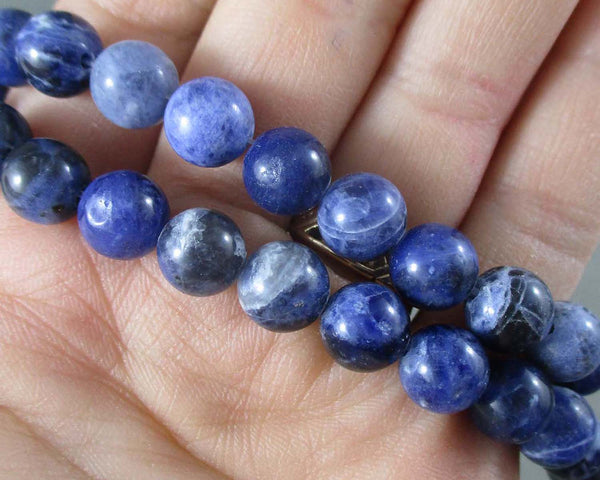 Sodalite Beads Round Strand Various Sizes