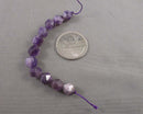 Amethyst Beads Star Cut Faceted 8mm Strand (C108)