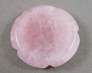 Rose Quartz Flower Worry Stone 1pcs C282
