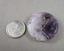 Amethyst Flower Worry Stone 1pcs C281