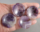 Amethyst Flower Worry Stone 1pcs C281