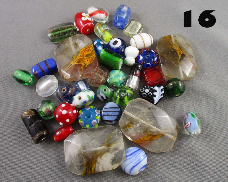 Gemstone & Glass Beads - Drop 6