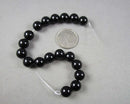 Black Obsidian Bead Strand Round Various Sizes