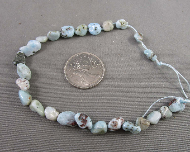 Larimar Nugget Beads C506