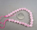 Rose Quartz Beads Star Cut Faceted 8mm (C294)
