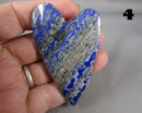 You Choose!  Lapis Lazuli Gemstone Heart
