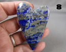 You Choose!  Lapis Lazuli Gemstone Heart