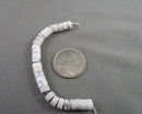 White Howlite Heishi Beads 6x3mm (C509)