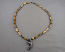 Hematite Dolphin Necklace H052-16