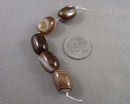 Sardonyx Barrel Beads 18x13mm C710