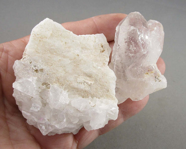 Set of 2 Quartz Crystal Clusters B034-3