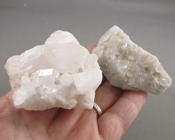 Set of 2 Quartz Crystal Clusters B034-4