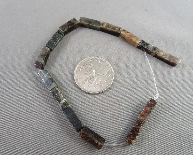 Biotite Column Beads 13x4mm C528