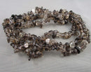 Smoky Quartz Beads Chip Strand 35" Med (G070-2)