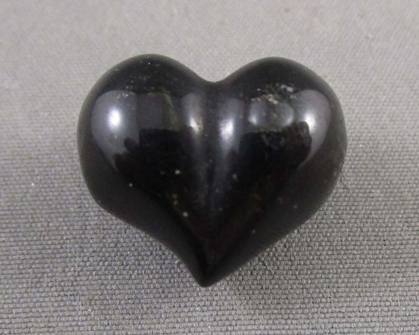 Heart Gold Sheen Obsidian Bead (Drilled) 1pc C534