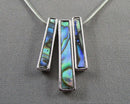 Abalone Shell Pendant Necklace (Vintage) H013-4