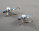 Natural Pearl Earrings 925 Sterling Silver (Vintage) H013-6