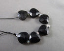 Obsidian Faceted Drop Beads 12mm C533