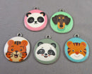 Animal Enamel Charms 5pcs C183
