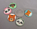 Animal Enamel Charms 5pcs C183