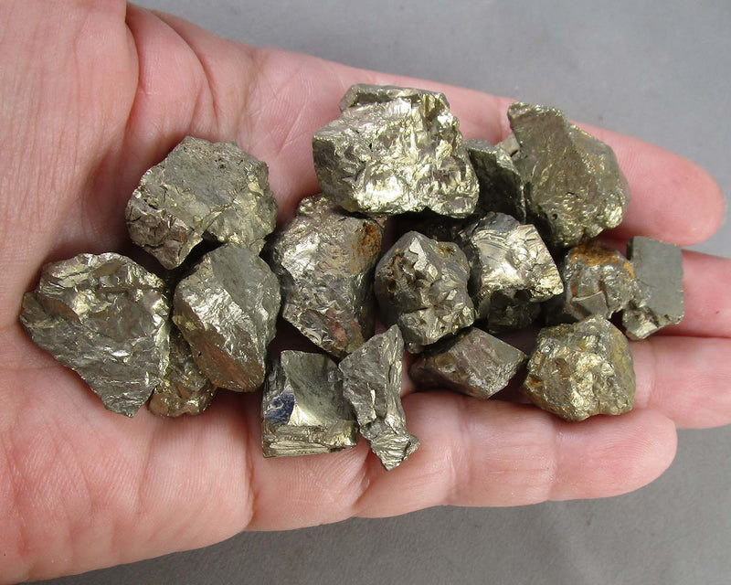 Shiny Pyrite Stones Raw 2 pcs Z052