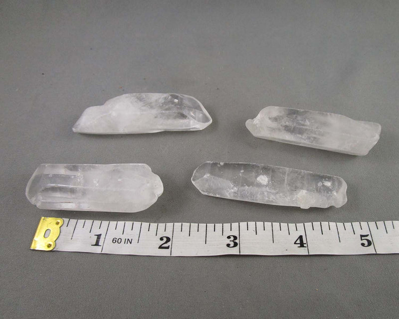 Clear Quartz Crystal Points Large 2pcs H096