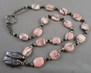Rhodochrosite Gemstone Necklace H013-22